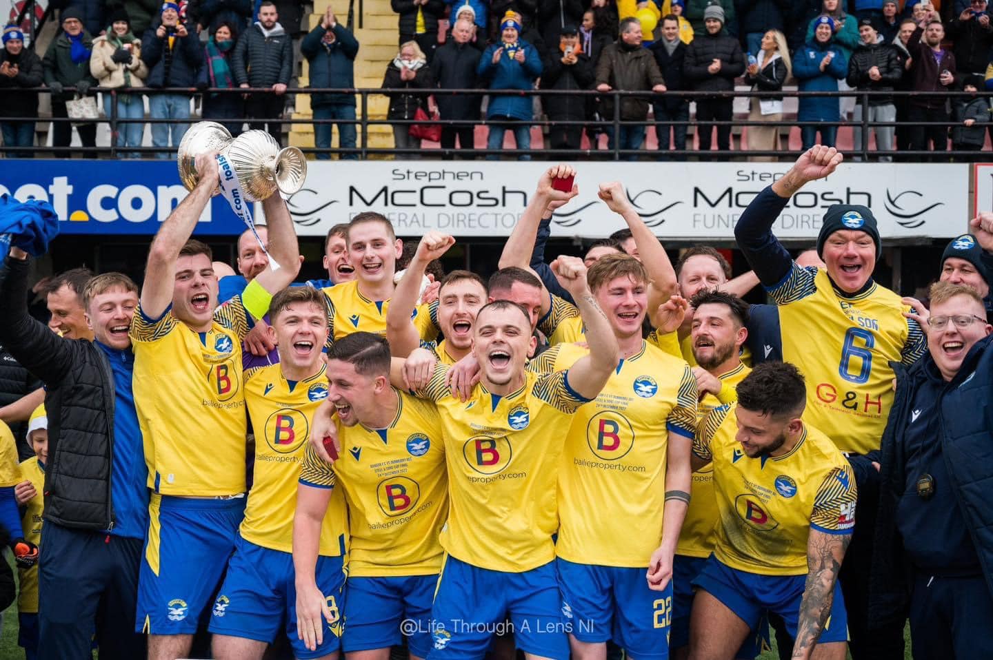 Luke Neal providing chiropractic care for Bangor Football Club players