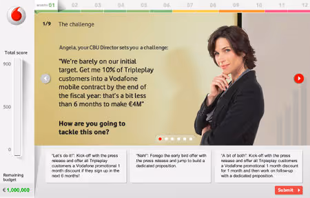 Screenshot of CVM Game homepage