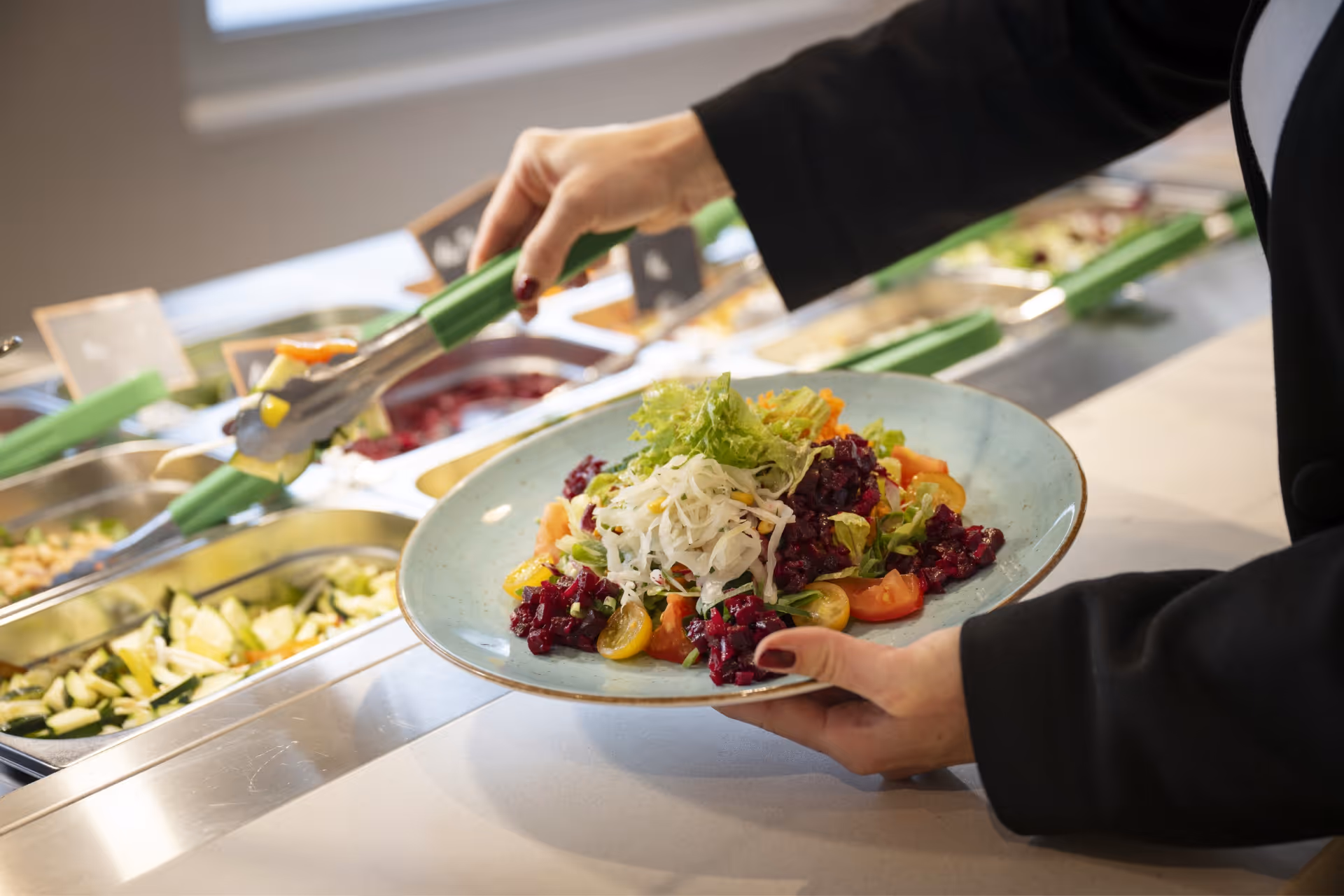 Haniel Campus Siebzehn56 Salatbuffet Selbstbedienung Restaurant