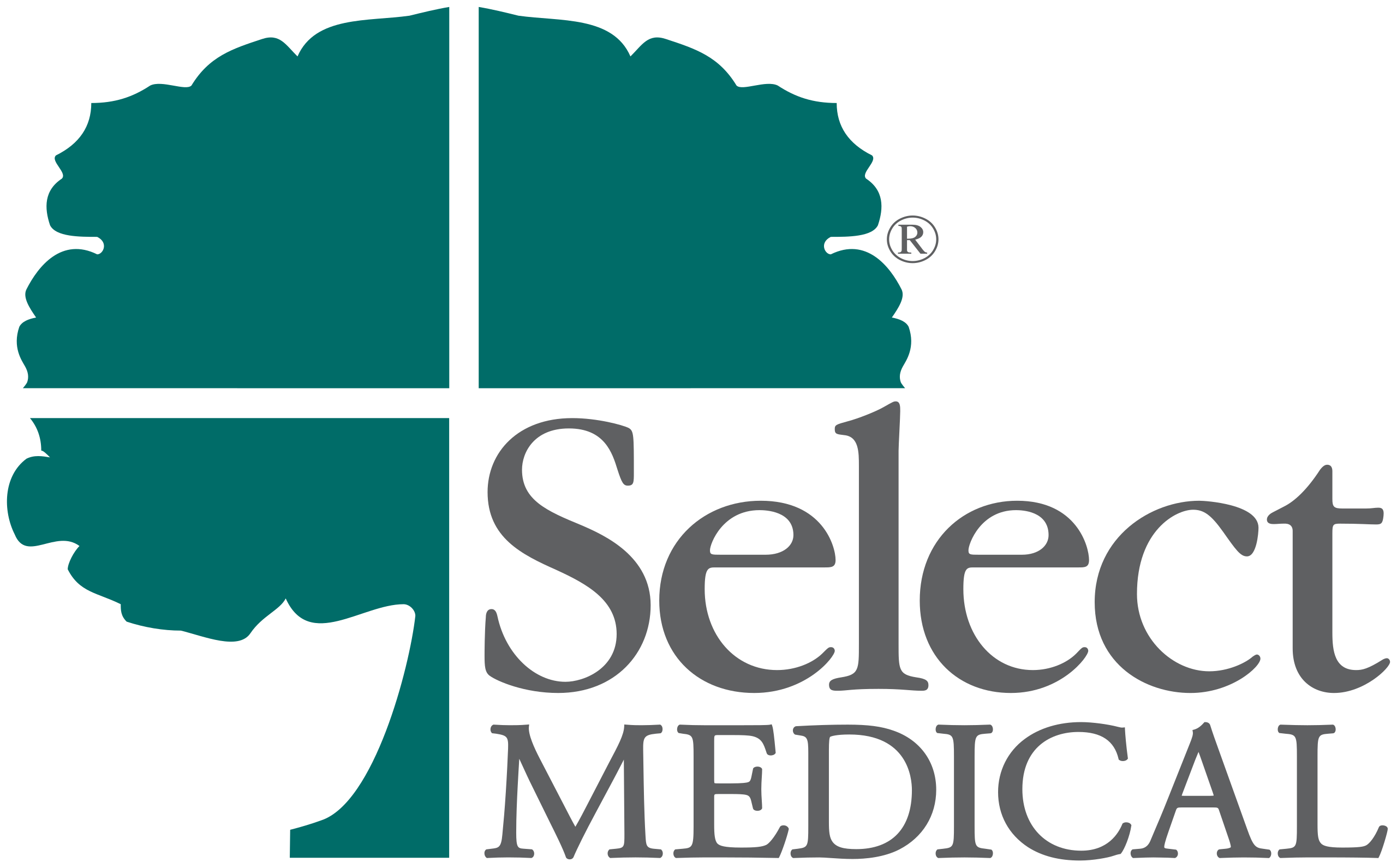 Select Medical logo featuring a teal cross with rounded edges and the text 'Select Medical' in gray.