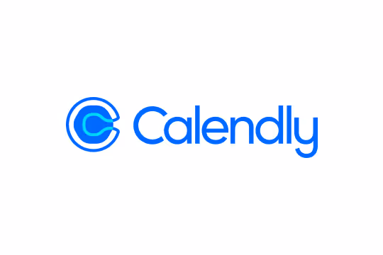 Calendly company logo with stylized blue letter C and the word Calendly in blue text.