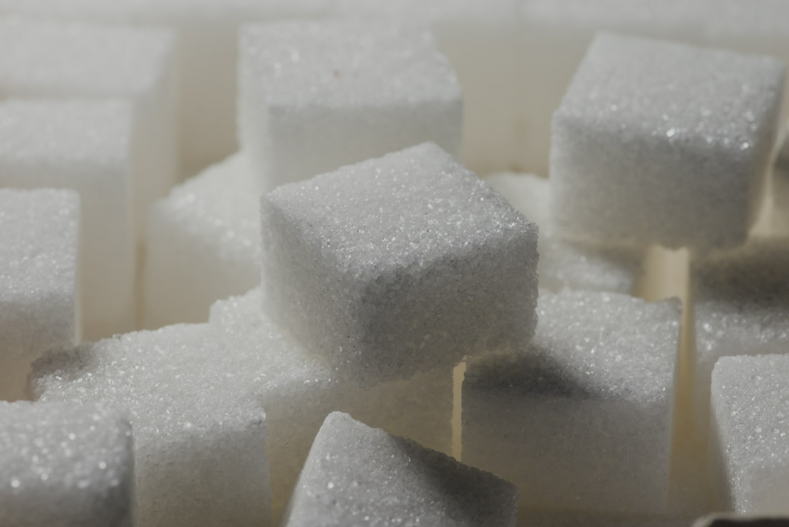 Pile de morceaux de sucre