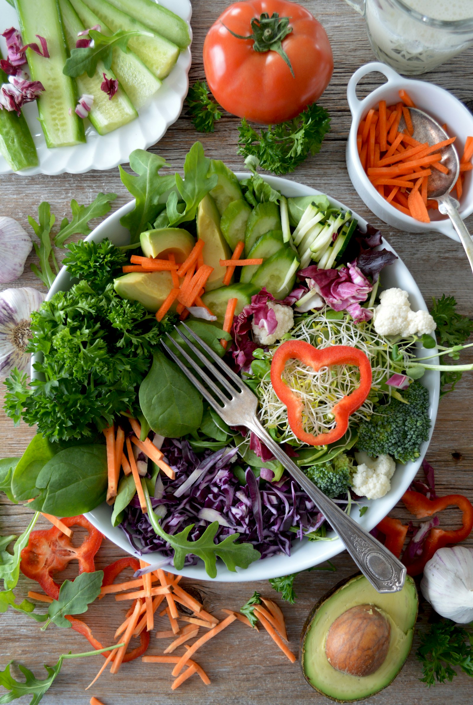 Salade de légumes saine