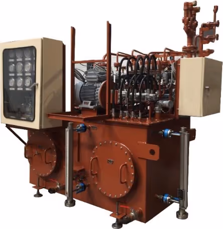 Centrale hydraulique industrielle complète avec composants techniques assemblés par Nanfourma