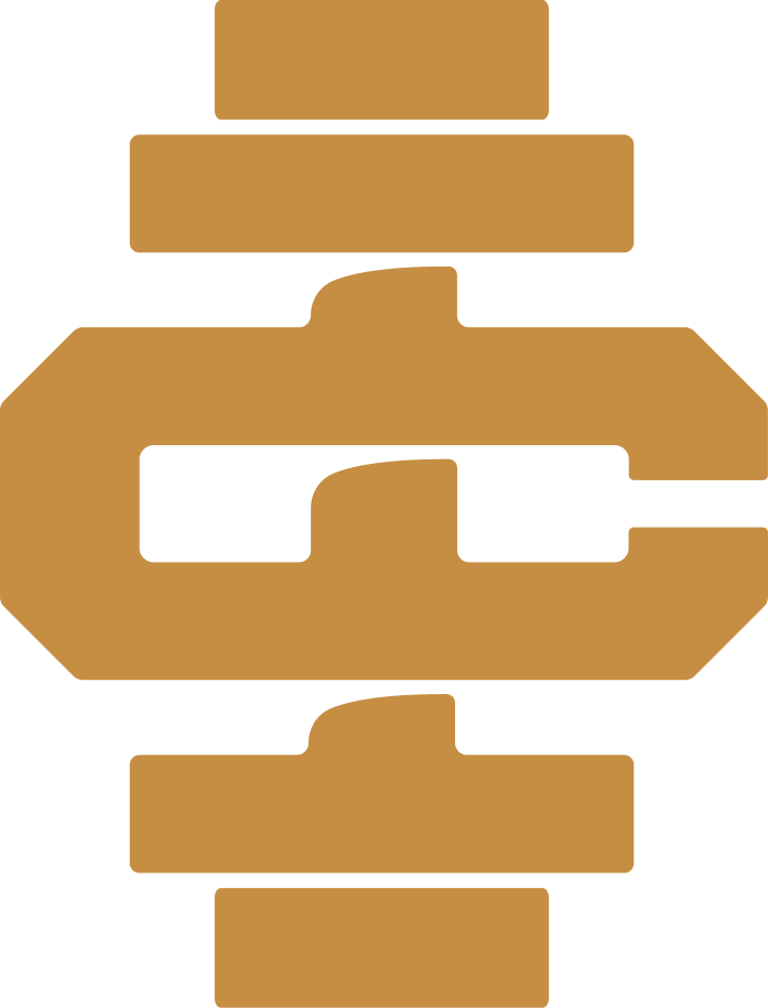 Icon Coast logo icon in rusty orage