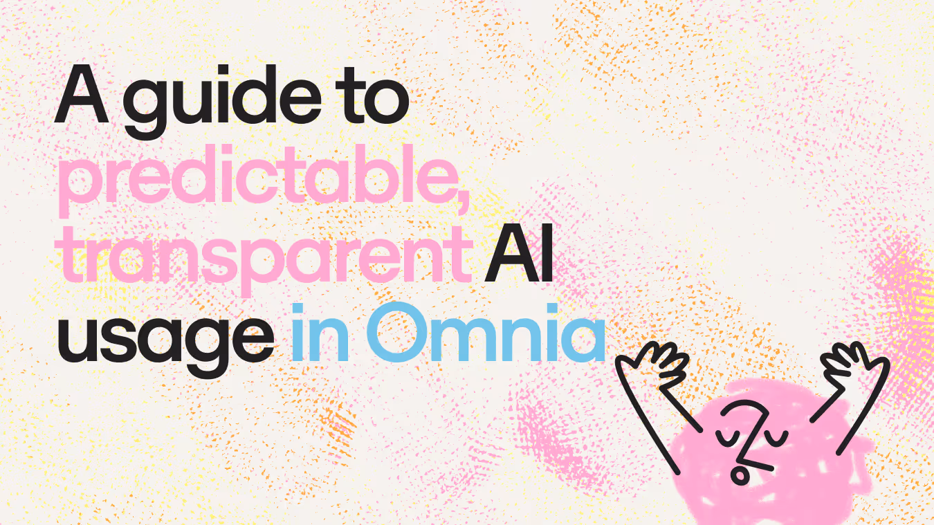 How Omnia's new credit system removes cost anxiety from every AI insight