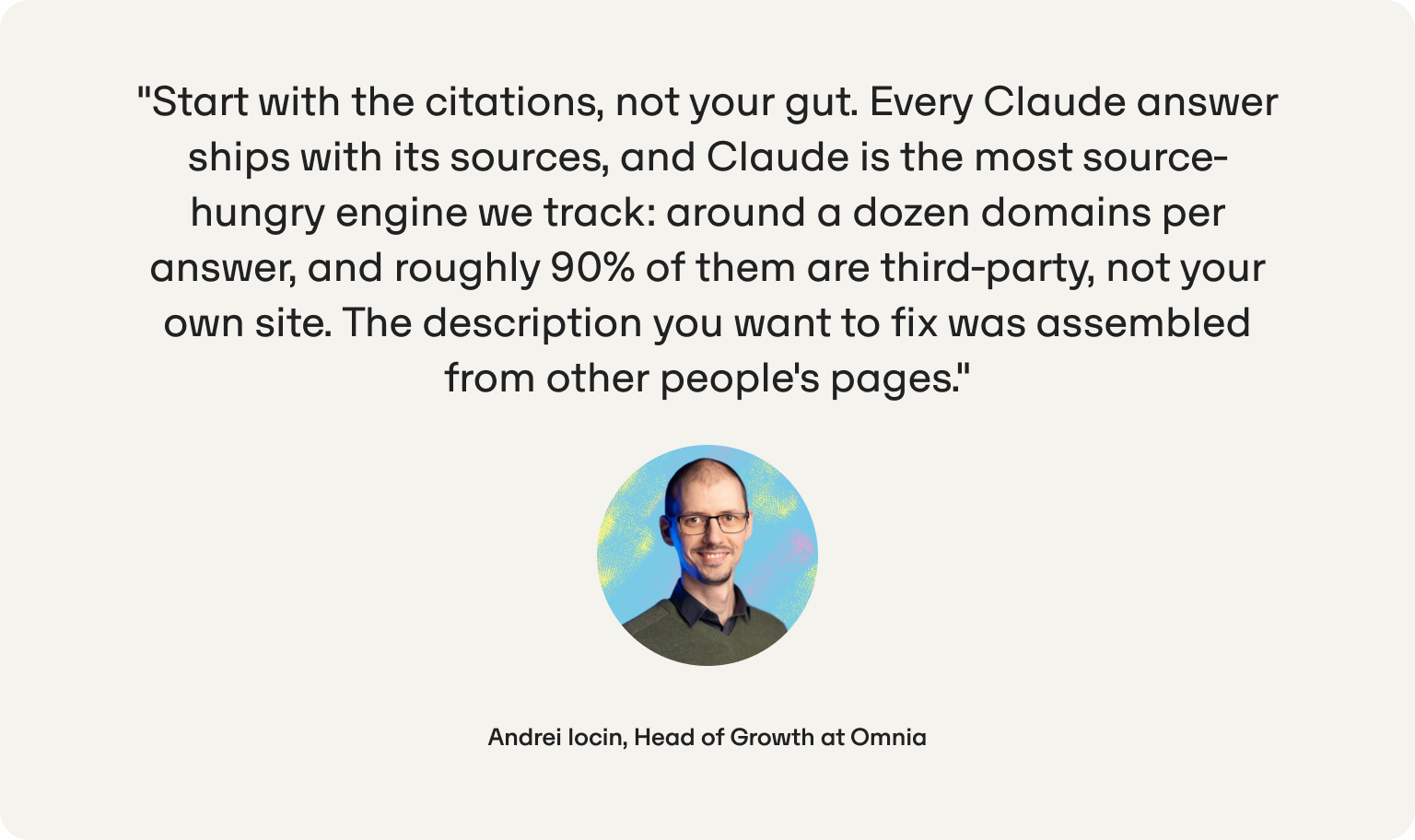 andrei iocin quote claude visibility