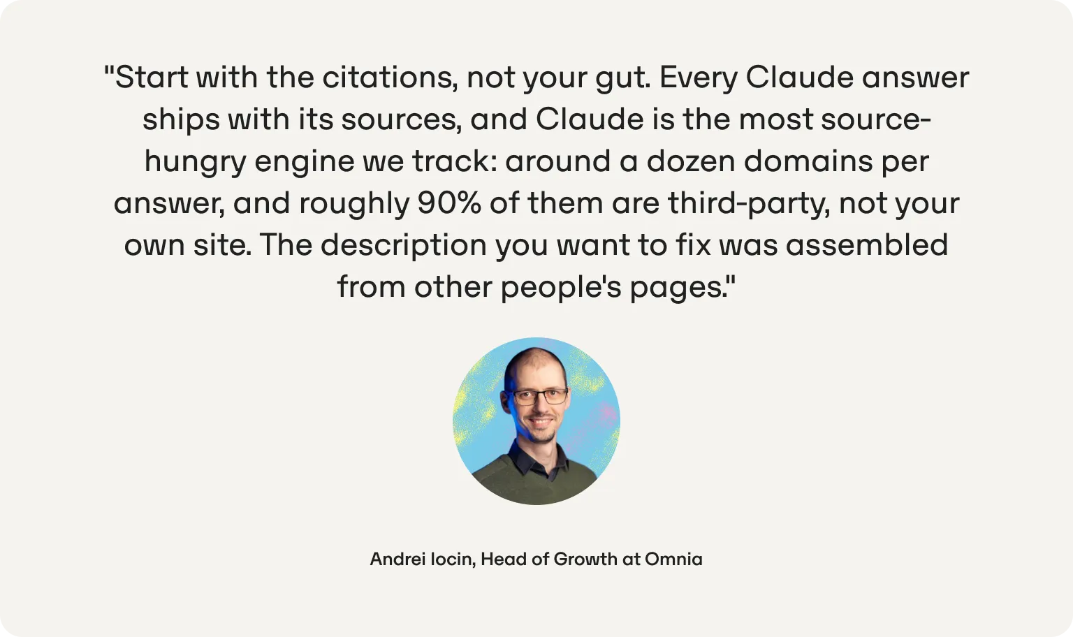 andrei iocin quote claude visibility