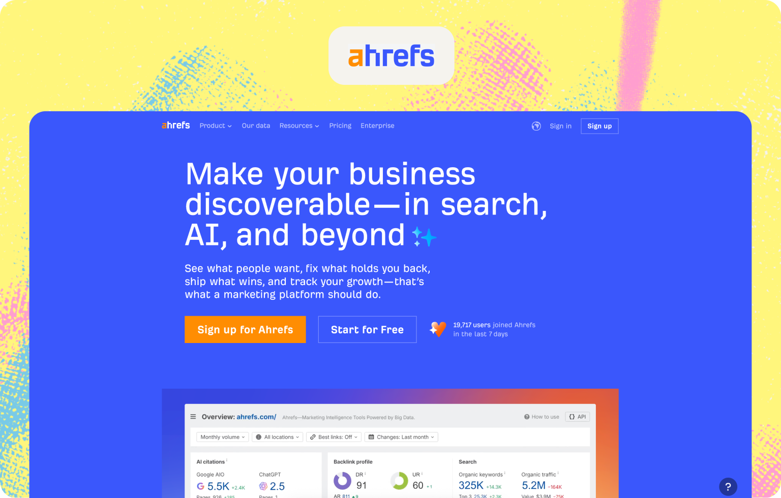 Logotipo de ahrefs