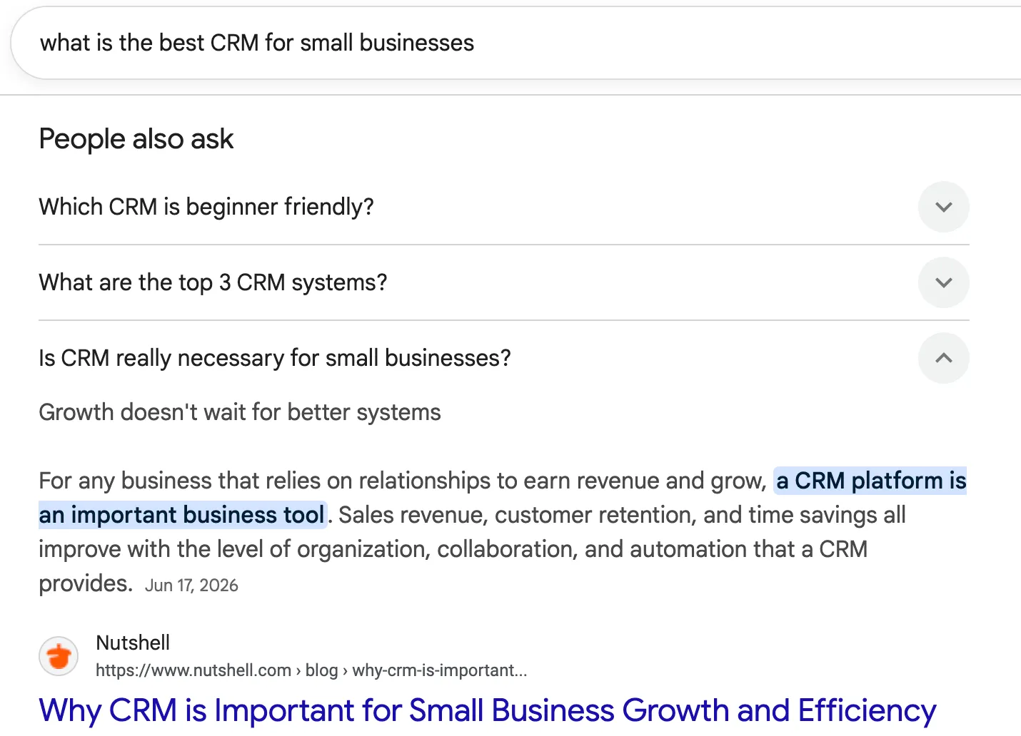 best crm for small businesses google search