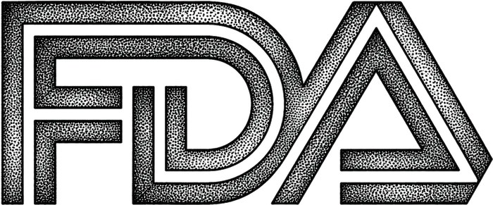 Stipple illustration representing federal food and drug oversight
