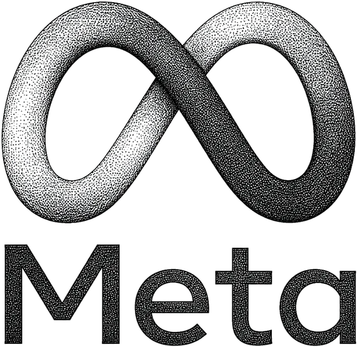 Stipple illustration representing paid search advertising