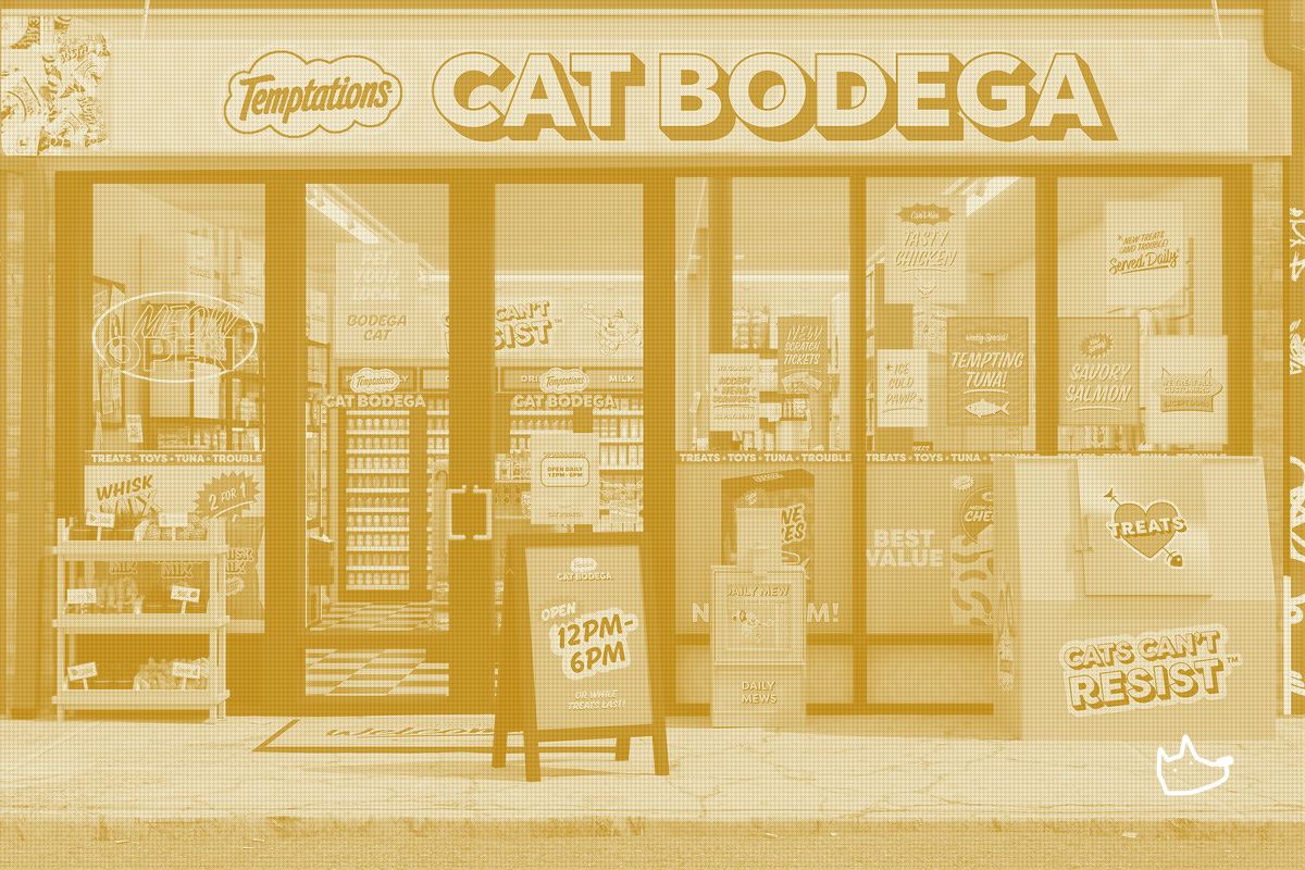 Temptations Opens a Cat Bodega to Buy Attention, Not Shelf Space