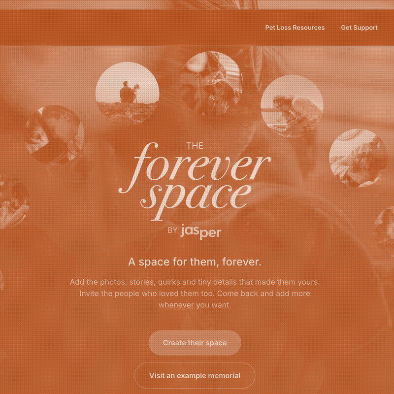 A Free Pet Memorial Builder Puts Grief Care on the Pet Industry's Map