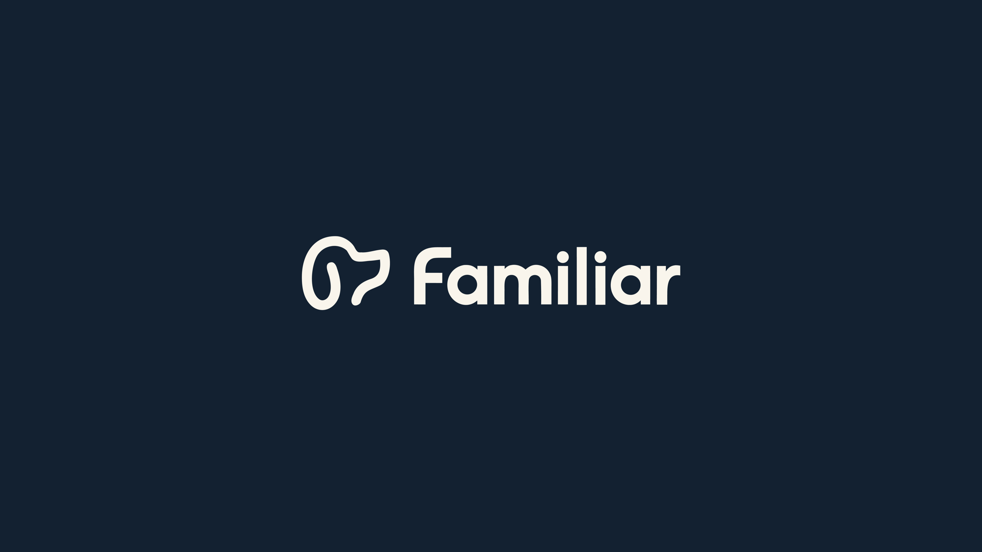 Familiar Therapeutics logo on a blue background