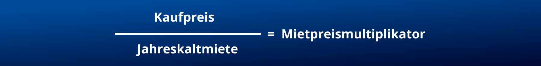 Formel Mietpreismultiplikator