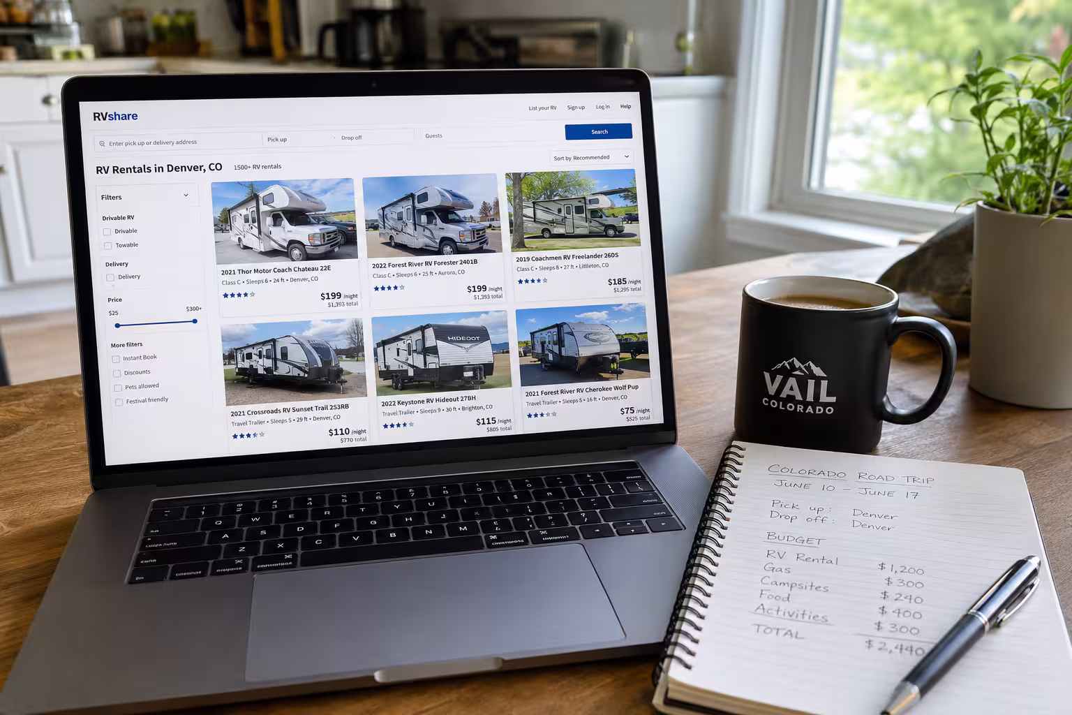 Reviewing Punta Gorda RV rental listing prices before booking