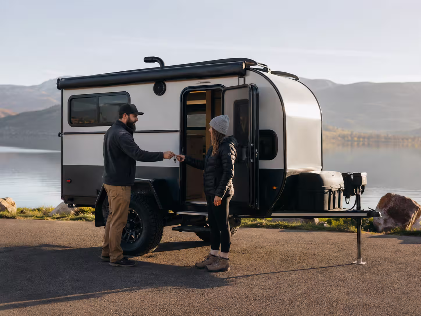 Camper delivery at Jordanelle State Park near Salt Lake City