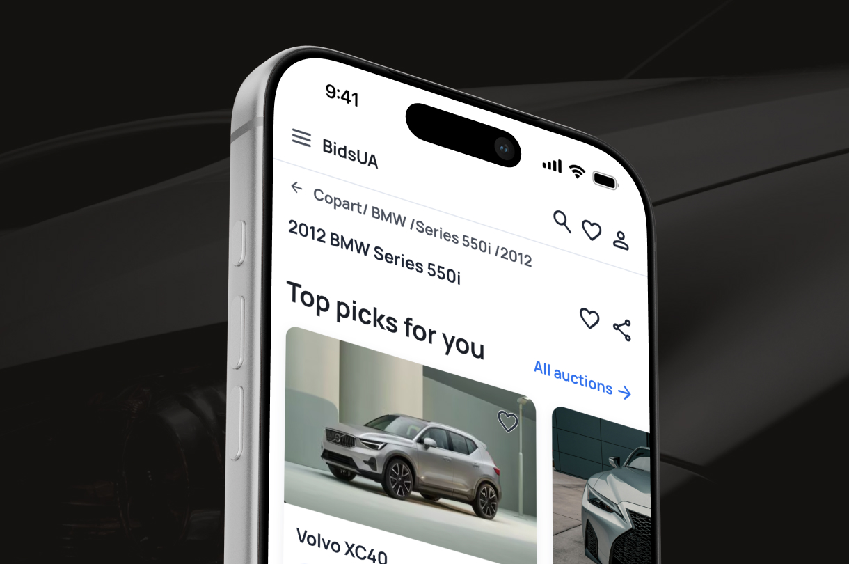 BidsUA — Web and Mobile Auction Platform