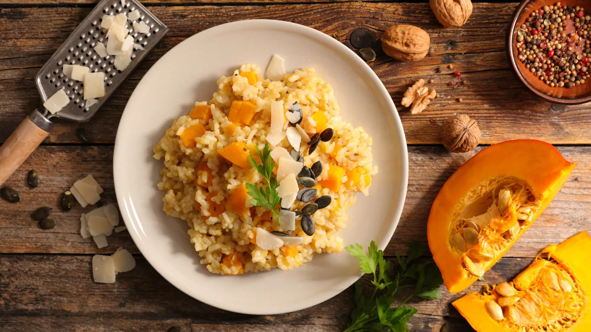 Risotto au potimarron