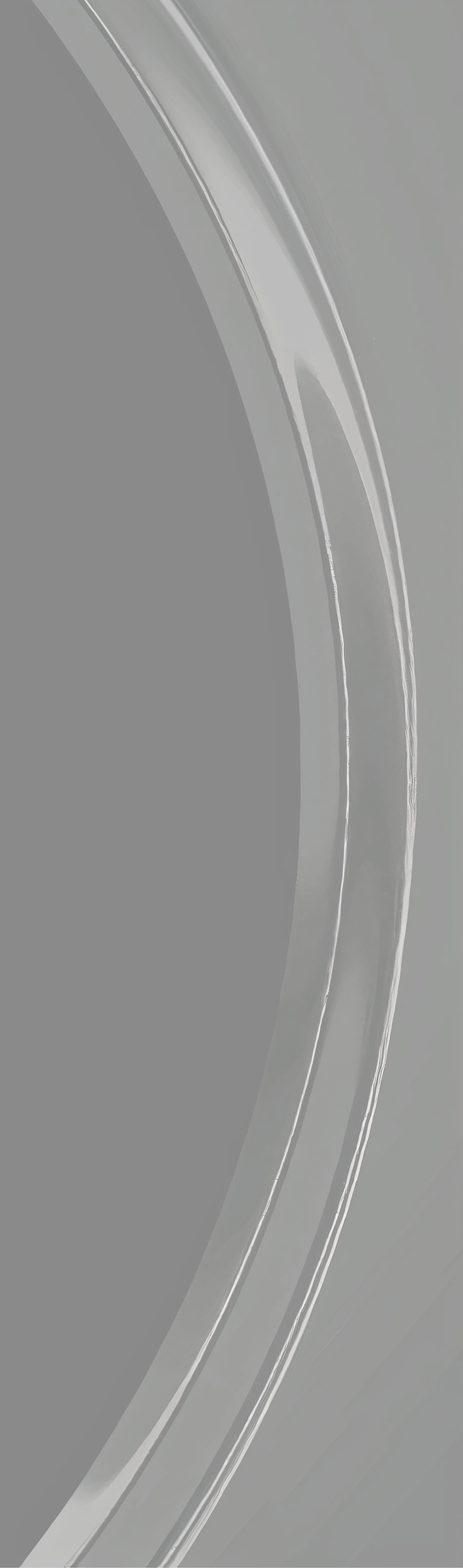 A black circle with a silver ring around it.