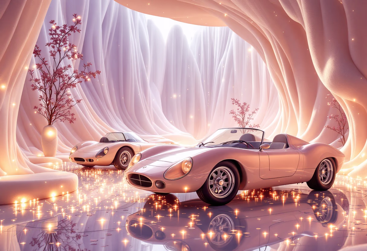 image of vehicles in showroom