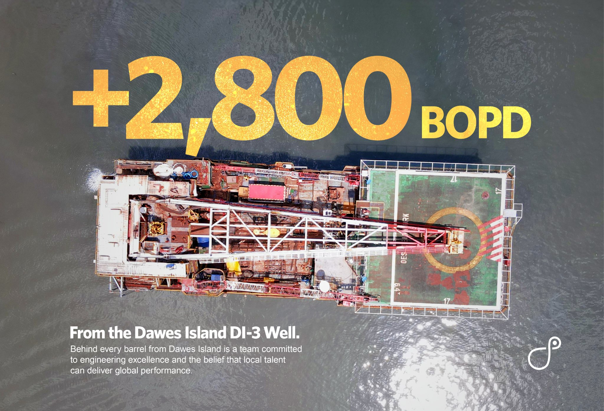 Petralon Energy Ramps Up Production on Dawes Island by ~2,800 bpd, Bringing DI-3 Well Onstream in Under 6 Months