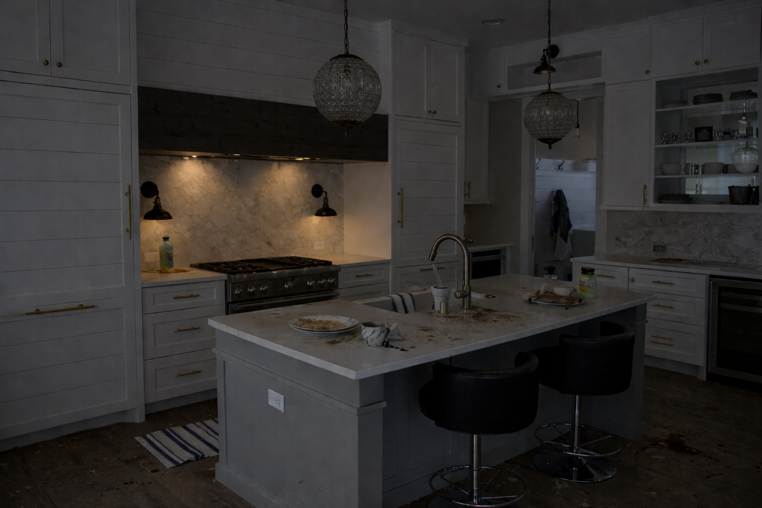 Before kitchen cleaning result