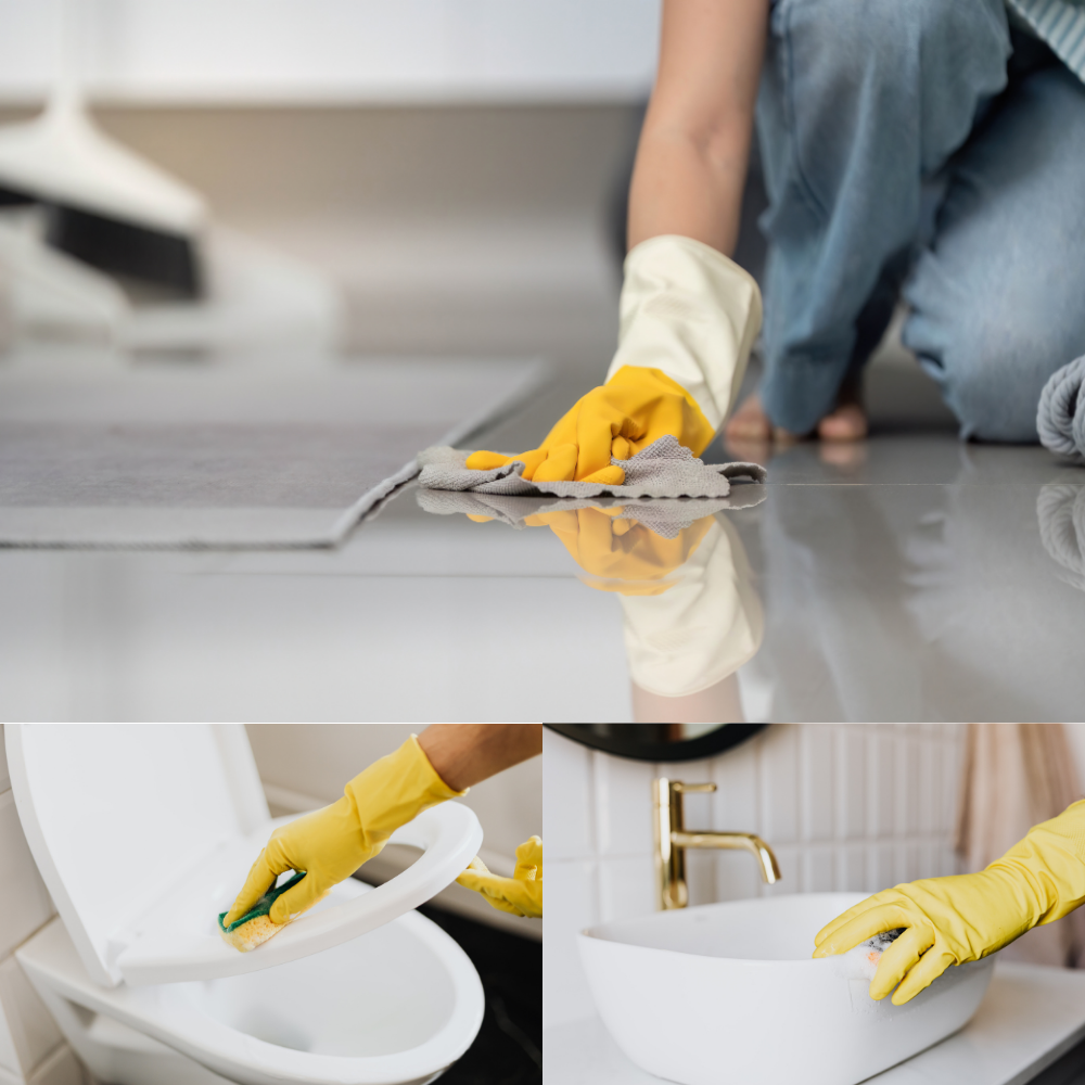 Deep cleaned home interior