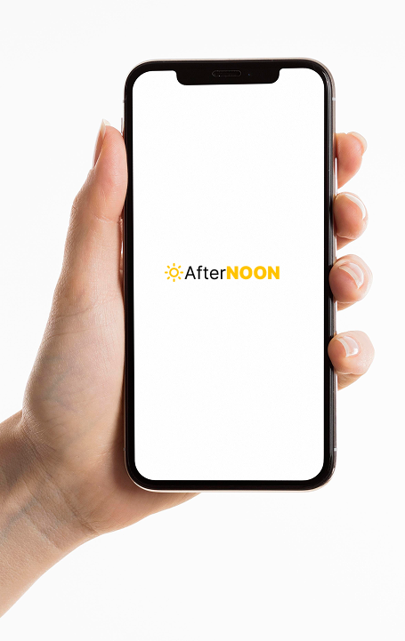 Mobile with app afternoon