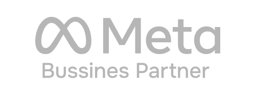 Meta logo with the text 'Bussines Partner' underneath in gray.
