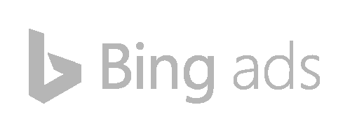 Bing Ads logo with stylized letter B and text 'Bing ads'.