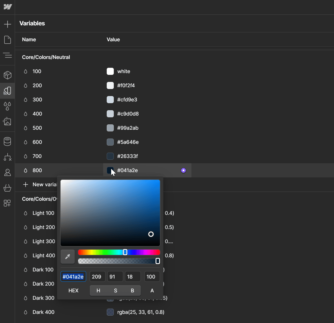 Color - Builders X Webflow Template