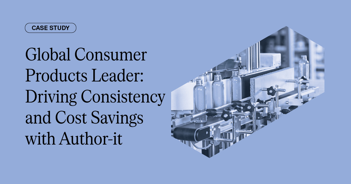 Consumer manufacturer uses Author-it CCMS for content reuse