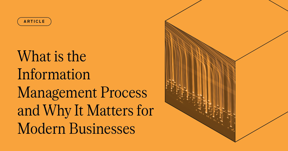 Information management process - 6 ket stages and why Author-it