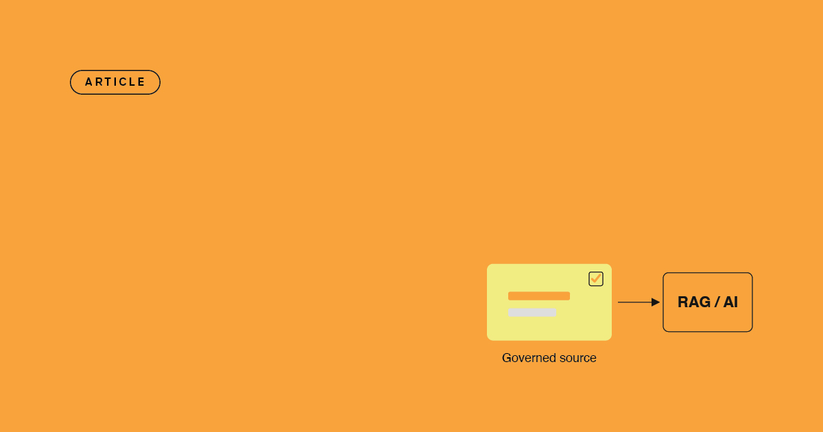 Best CMS for RAG in regulated industries - a governed content source feeding RAG and AI, not a headless CMS