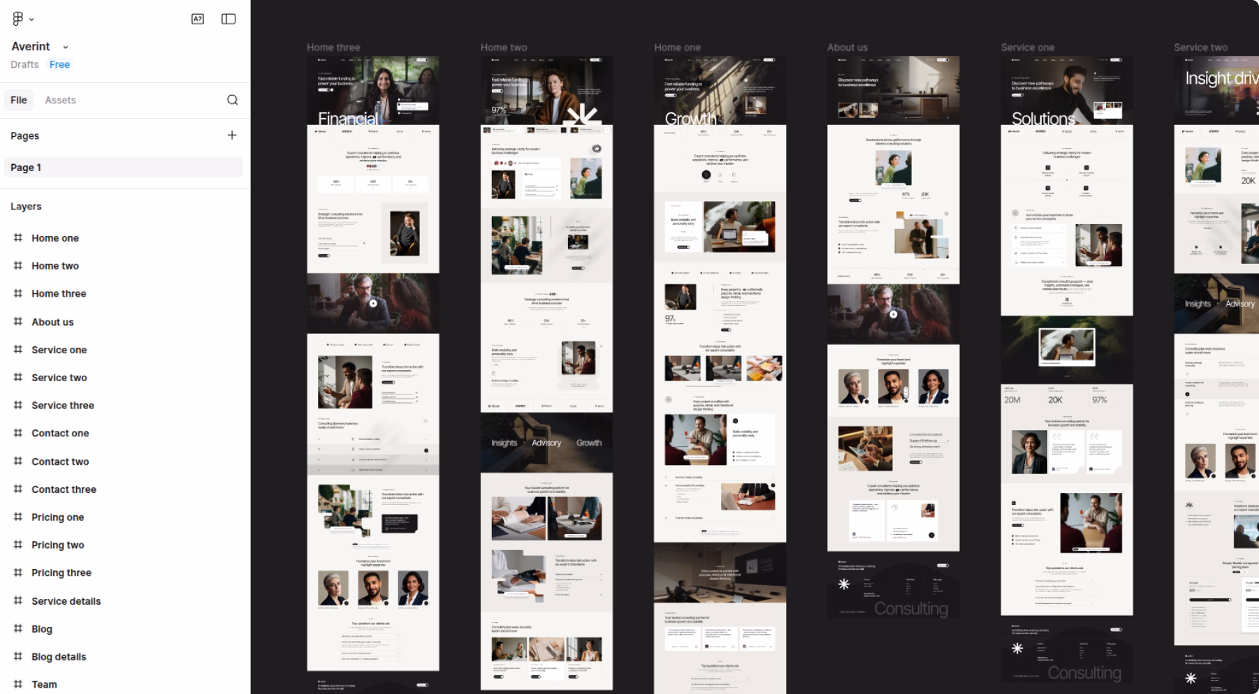 Averint landing figma image