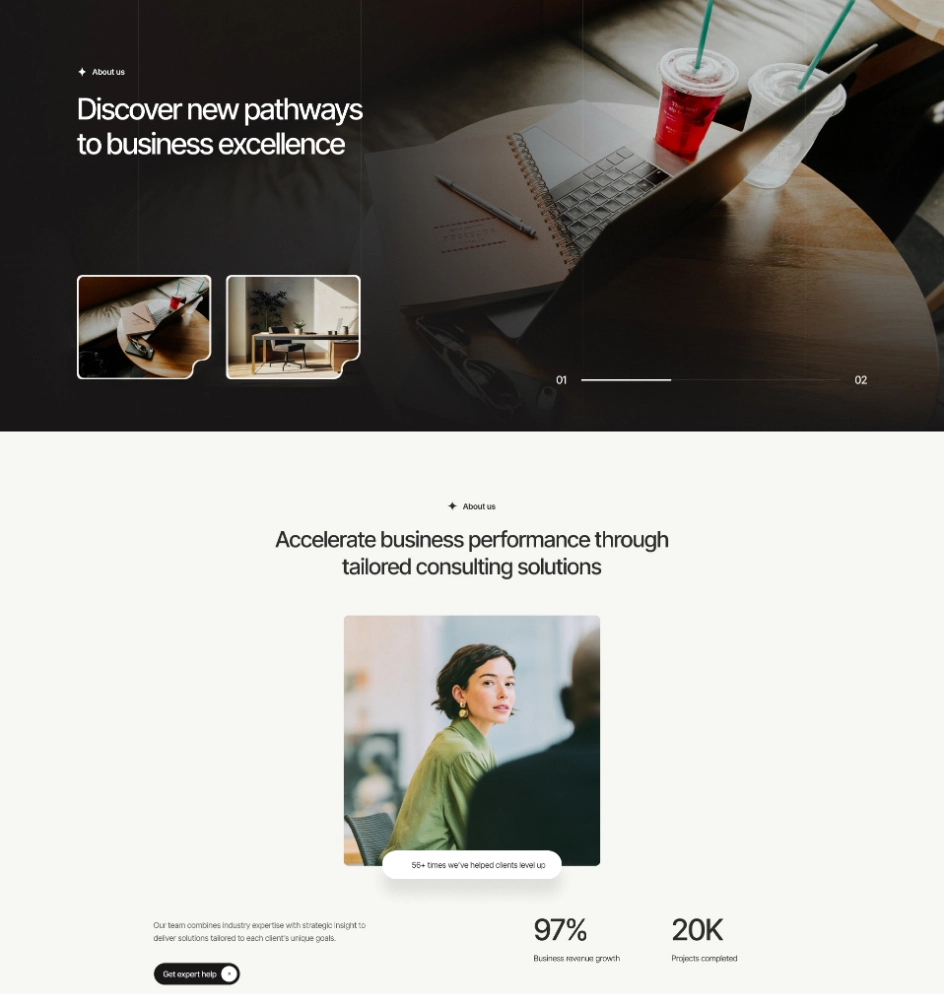 Averint about landing image