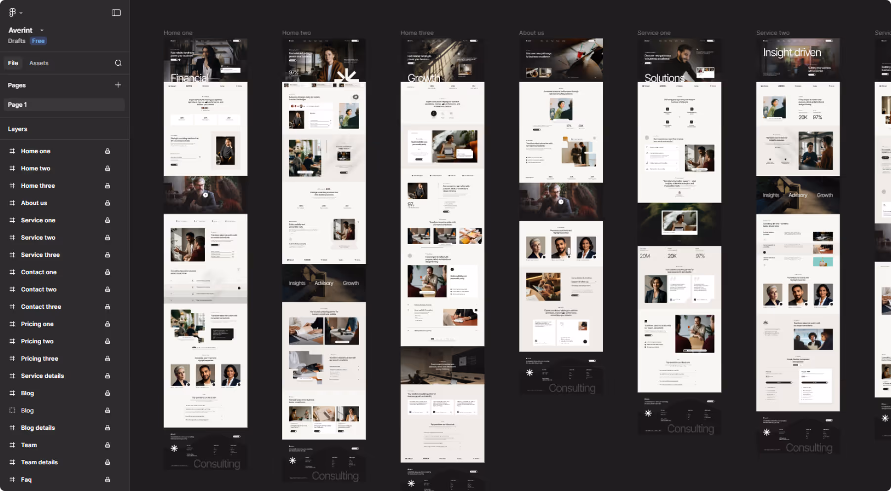 Averint landing figma image