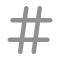 hashtag icon
