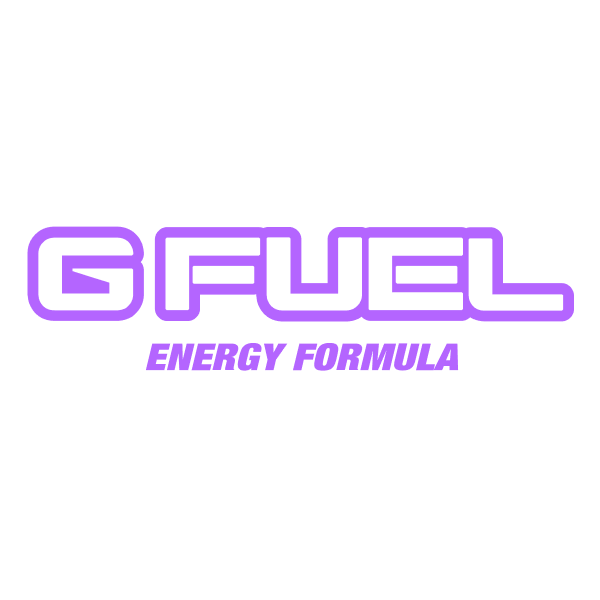 G FUEL ENERGY FORMULA logo with purple stylized text on a black background.