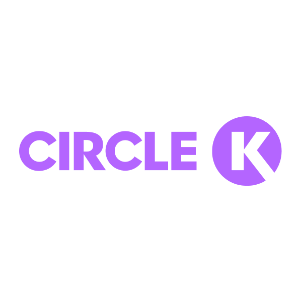 Circle K logo with purple text and a purple circle containing the letter K.