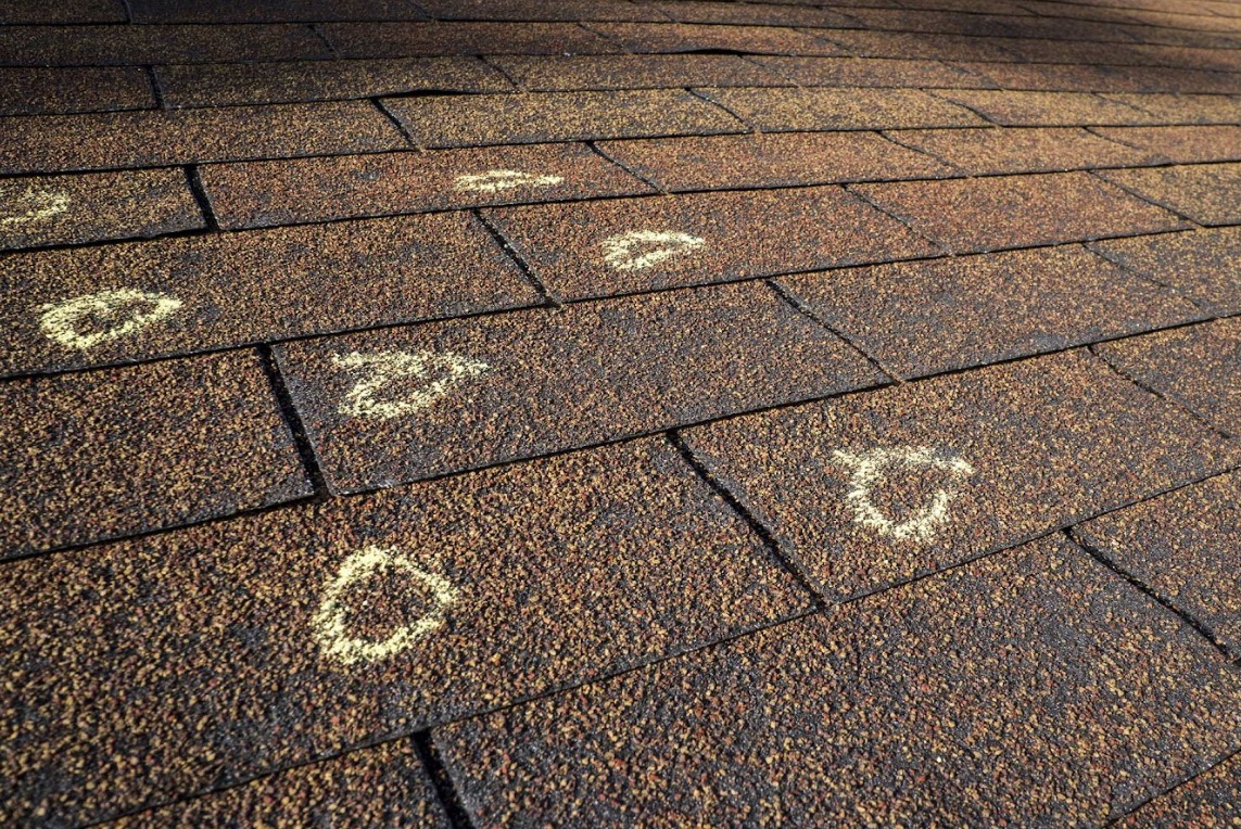 hail damage in Wichita roof
