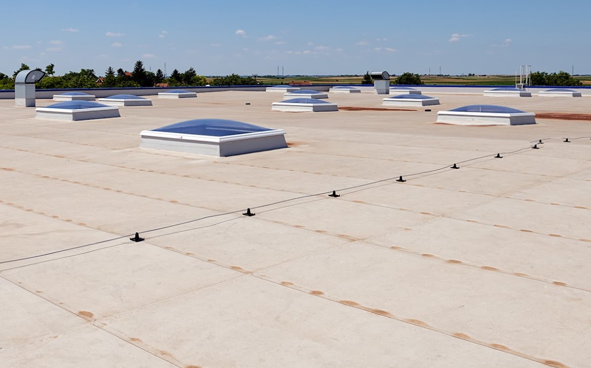 commercial flat roof