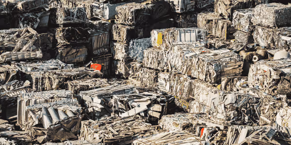 Amat de blocs de déchets plastique