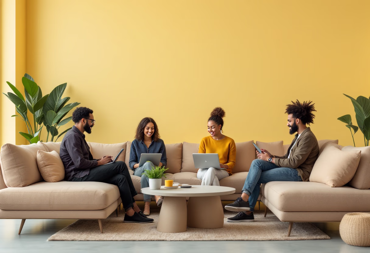 image of a collaborative workspace (for a b2b saas)