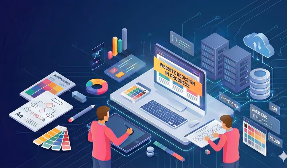 Imagfe sur la refonte de site