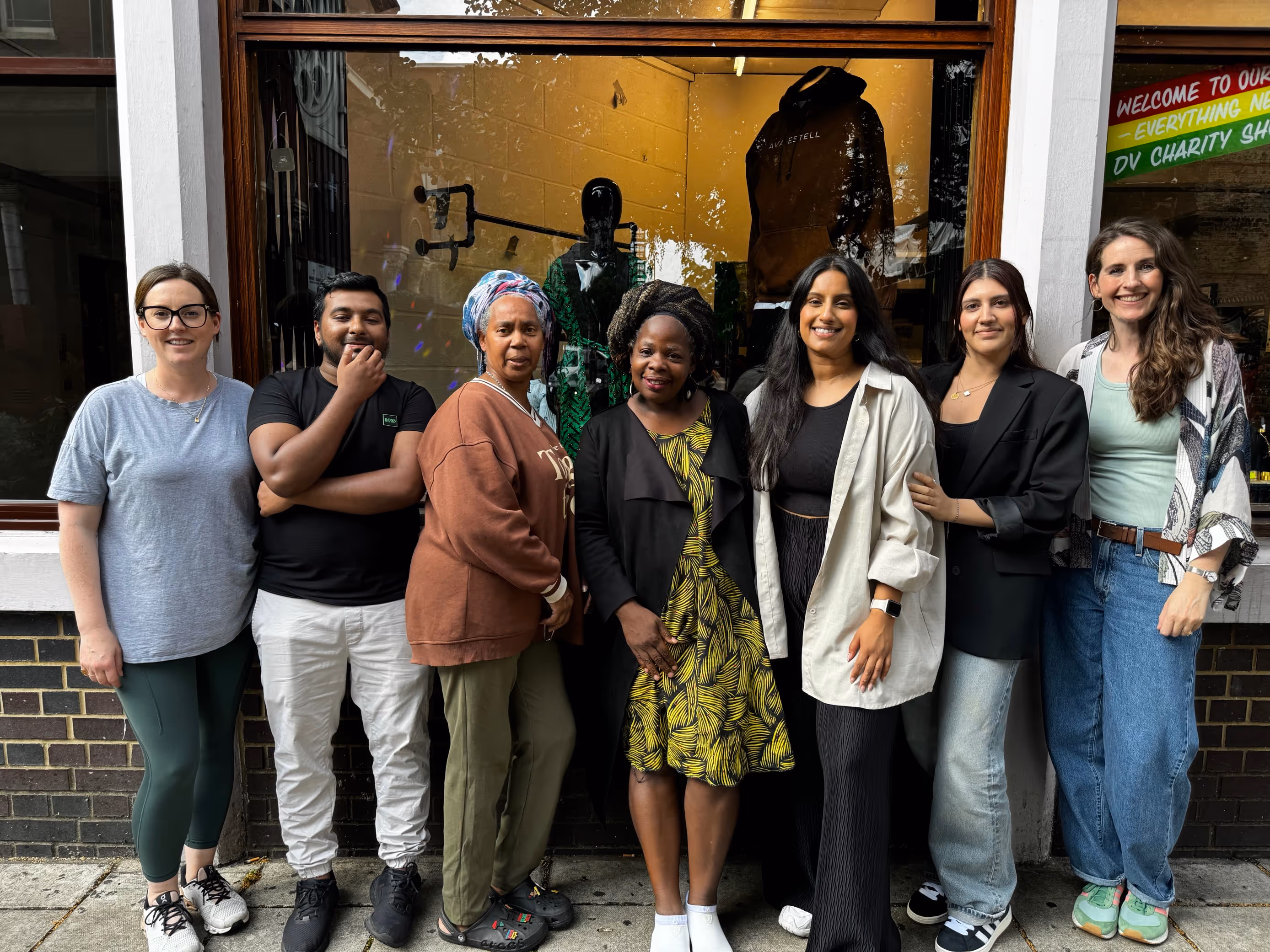 Bauer Media Outdoor colleagues volunteering with Sistah Space charity in London