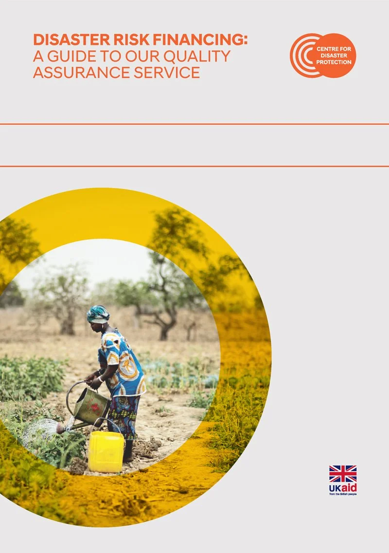 Disaster Risk Financing: A Guide To Our Quality Assurance Service