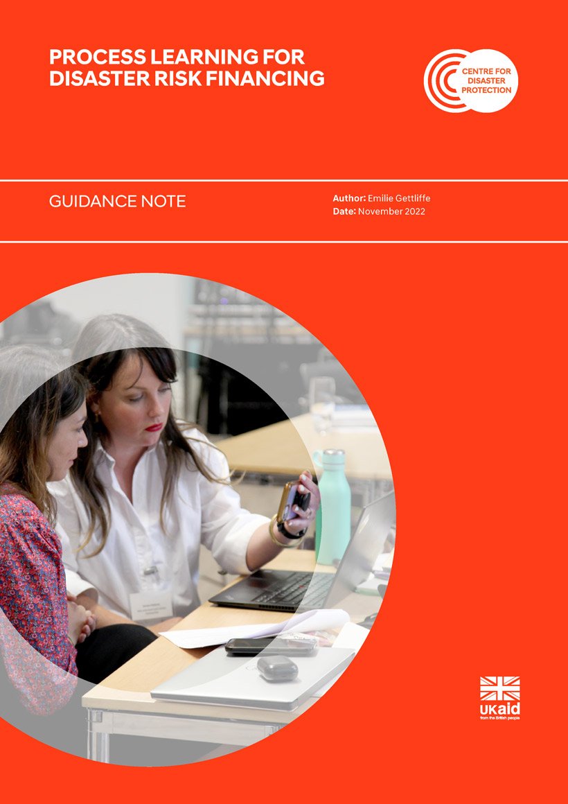 Process Learning For Disaster Risk Financing